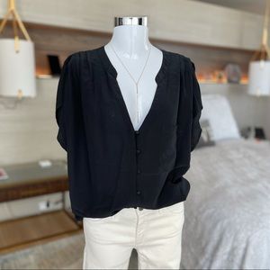 Joie Silk Dolman Sleeve Blouse